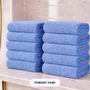 50x90 Peshqir 100% Pambuk Blue