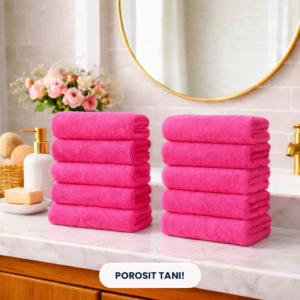 50x90 Peshqir 100% Pambuk Pink
