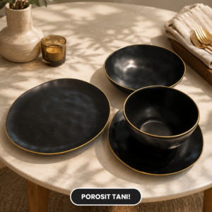 Set Pjatash Elegance Black me Detaje Ari
