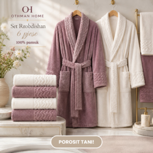 Set Rrobdishan 6 Pjesësh – 100% Pambuk