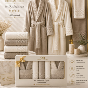 Set Rrobdishan 6 Pjesësh – 100% Pambuk