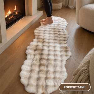 Stazë Dekorative prej Pelushi – 60 × 180 cm